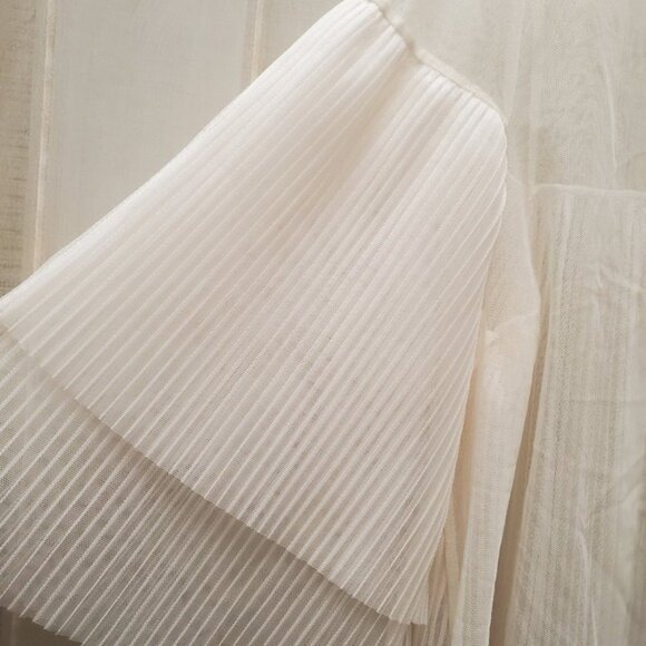 VS Sheer Chiffon Pleated Top Rhinestone Coquette Lingerie - Picture 11 of 13